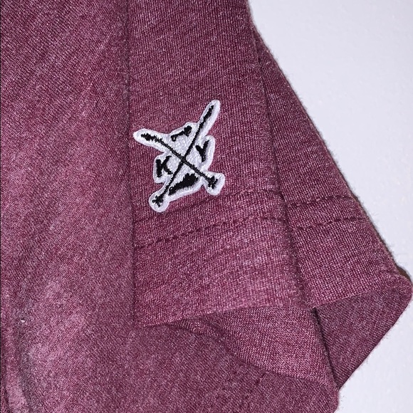 size small, maroon shop local t-shirt. - Picture 2 of 2